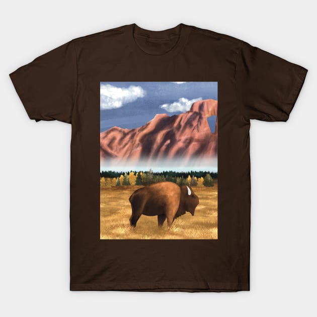 Grand Teton National Park T-Shirt by SqueakySketches